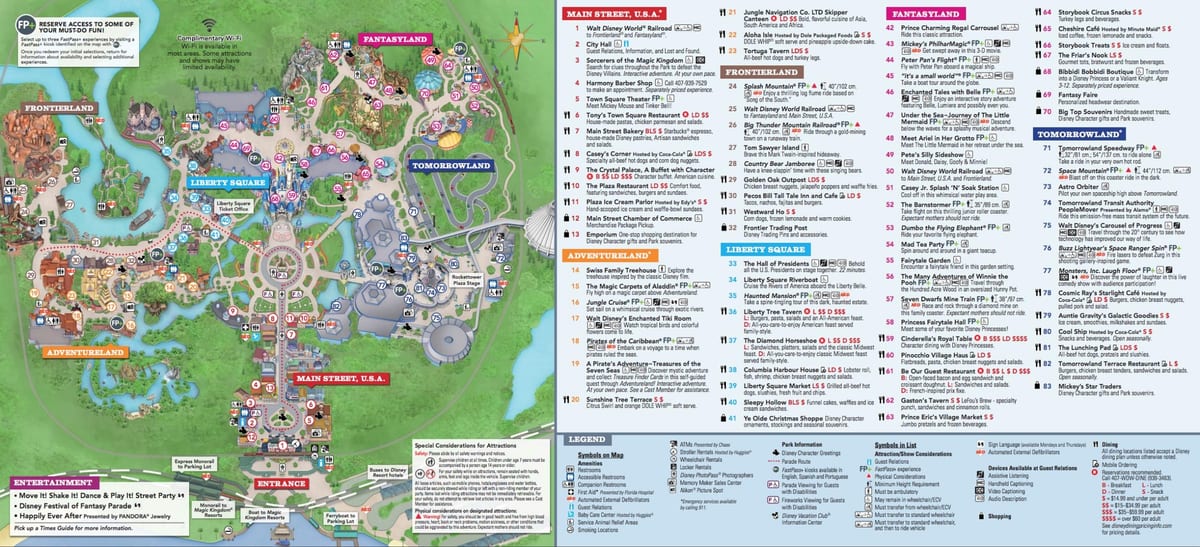 Disney World Kerajaan Ajaib peta