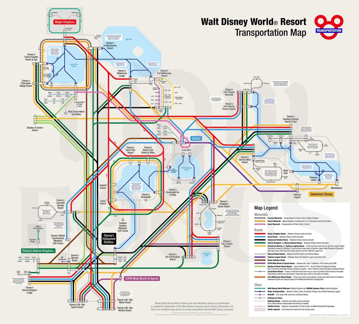 Walt Disney World monorel peta