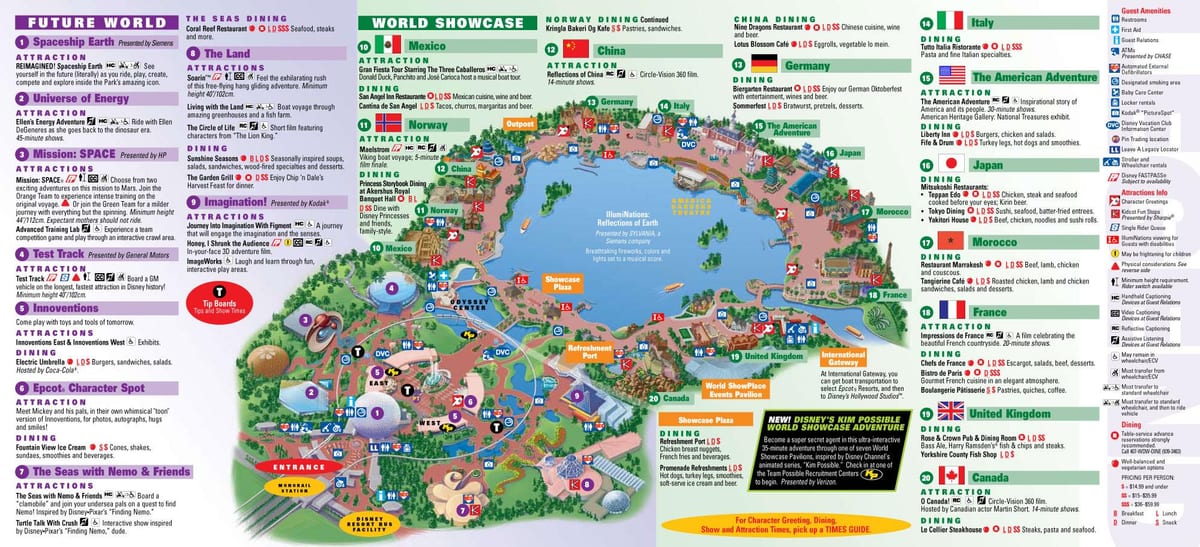 EPCOT Disney peta Dunia