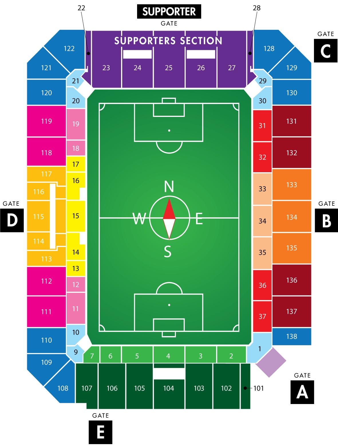 Orlando bandar stadium bola sepak peta